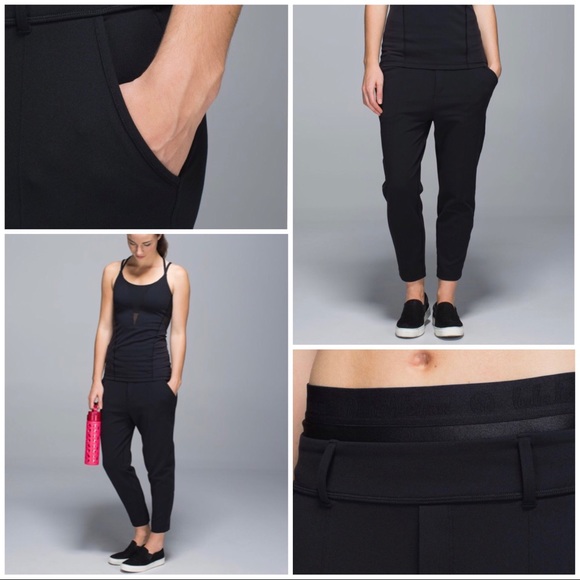 Lululemon Exquisite Trouser Crop Sz 8 In Black - Picture 2 of 7